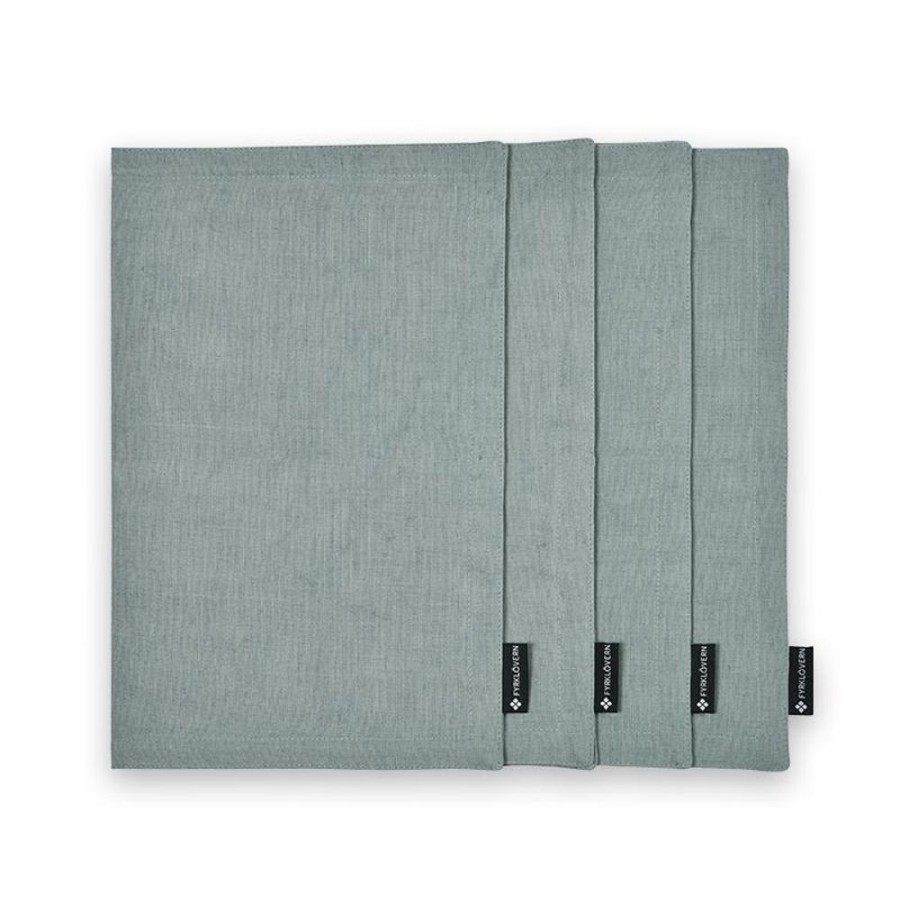 Inredning FYRKLOVERN Se All Inredning | Bordstablett - North Sea Green 45X35 Cm, 4-Pack