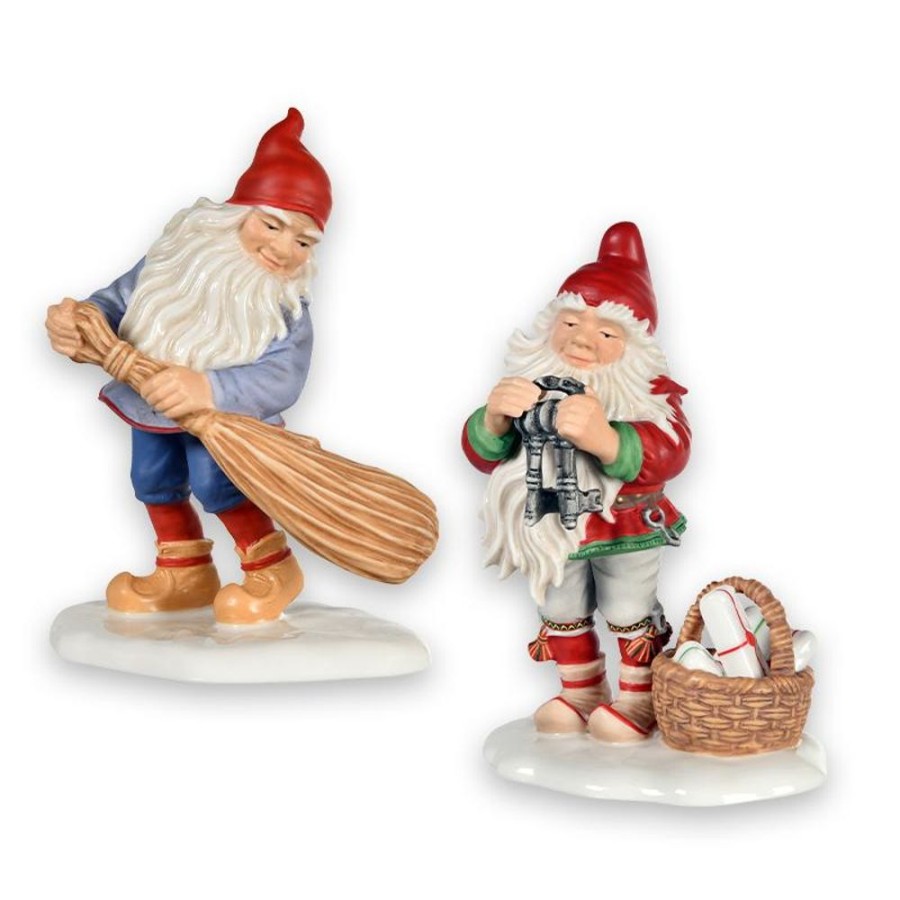 Inredning FYRKLOVERN Se All Inredning | Tomtegarden - Tomte Med Kvast & Tomte Med Nycklar