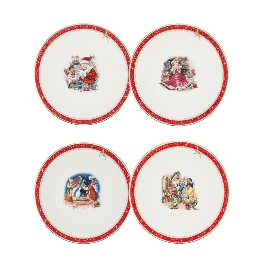 Disney FYRKLOVERN Disney | Forrattstallrik, 4-Pack